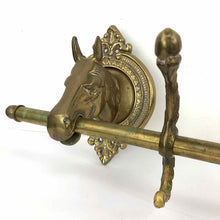 Load image into Gallery viewer, Brass Horses Wall Coat Rack