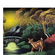 Load image into Gallery viewer, Fawn Deer Black Velvet Painting