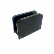 Load image into Gallery viewer, Black Glass &amp; Brass Mail Holder