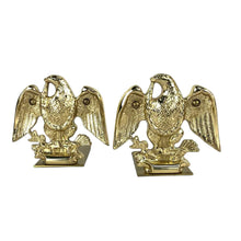 Load image into Gallery viewer, Brass Eagle Bookends