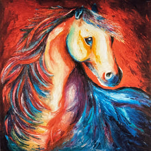 Load image into Gallery viewer, Horse Print on Canvas