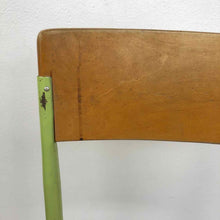 Load image into Gallery viewer, Wood &amp; Metal School Chair