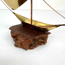 Load image into Gallery viewer, Brass Sailboat Sculpture