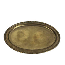 Load image into Gallery viewer, Faux Bamboo Brass Tray