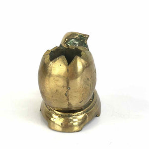 Chick & Egg Brass Vase