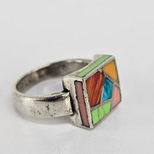 Load image into Gallery viewer, Inlay Sterling Silver Ring