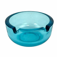 Load image into Gallery viewer, Blue Glass Ashtray