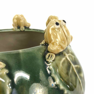 Frog Pottery Vase