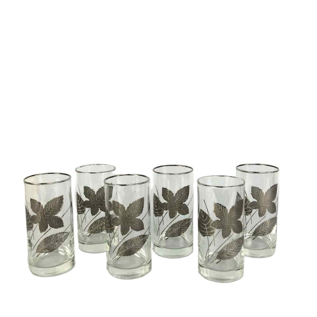 Metallic Leaf Glasses