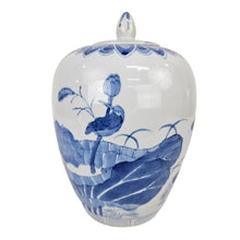 Load image into Gallery viewer, Chinese Pottery Lily Pad Jar