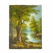 Load image into Gallery viewer, Original Tree &amp; Stream Oil painting