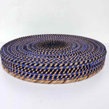 Load image into Gallery viewer, Blue Woven Basket Tray
