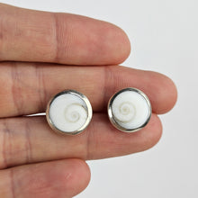 Load image into Gallery viewer, Shiva Eye Shell Sterling Earrings