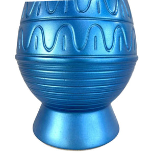 Modern Blue Pottery Lamp