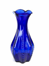 Load image into Gallery viewer, Blue Glass Beaded Vase