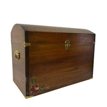 Load image into Gallery viewer, Hand Painted Wooden Trunk