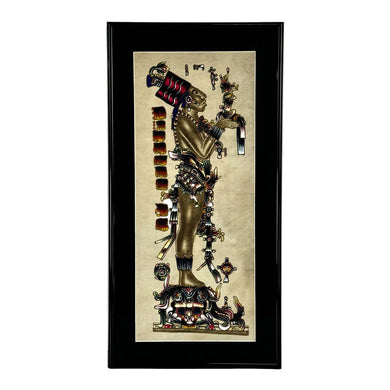 Mayan Leather Painting