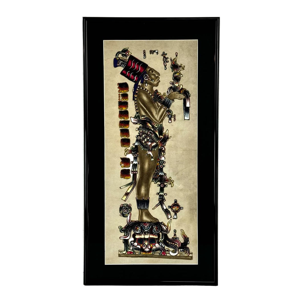 Mayan Leather Painting