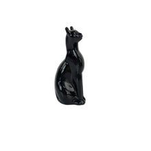 Load image into Gallery viewer, Black Crystal Cat Sculpture