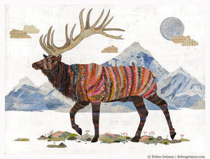 Dolan Geiman Signed Print Elk, King of the Continental Divide