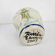 Load image into Gallery viewer, Sunflower Rabbits Pottery Vase