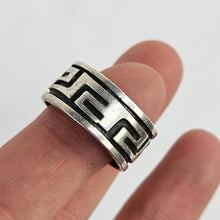 Load image into Gallery viewer, Sterling Greek Key Ring