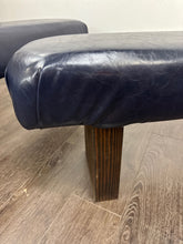 Load image into Gallery viewer, Modern Navy Vinyl Bench