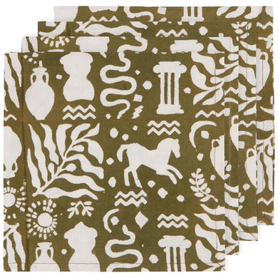 Olympus Block Print Napkins