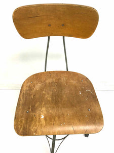 Industrial Drafting Stool Chair