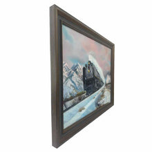 Load image into Gallery viewer, Winter Train Landscape Painting