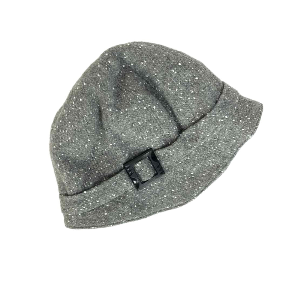 Gray Wool Cloche Hat