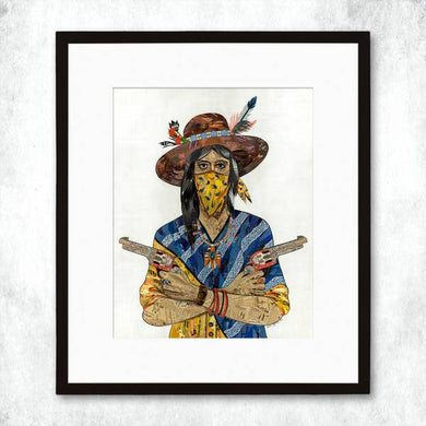 Cowgirl (Bandana) Signed Print