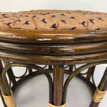 Load image into Gallery viewer, Bent Rattan Ottoman