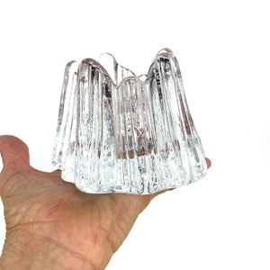 Swedish Glass Volcano Candleholder