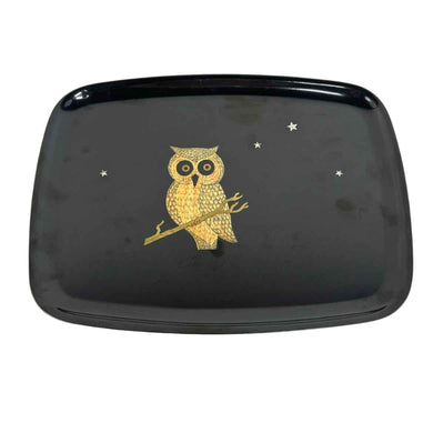 Couroc Owl Inlay Tray