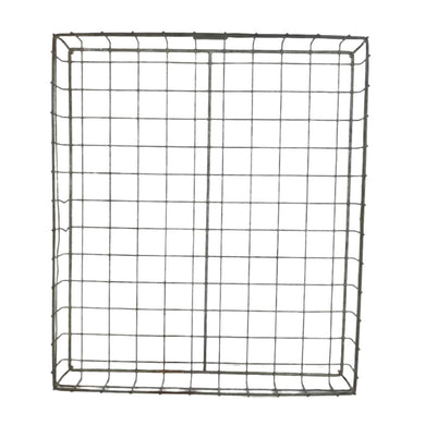 Shallow Galvanized Metal Basket