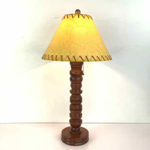 Turned Wooden Lamp