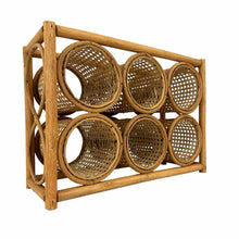 Load image into Gallery viewer, Rattan Cane Wine Rack