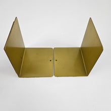 Load image into Gallery viewer, Brass &amp; Wood Bookends