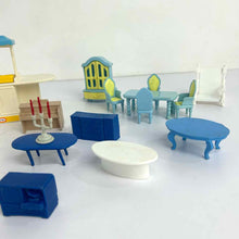 Load image into Gallery viewer, Tin 1950s Dollhouse