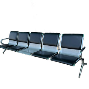 Modern Chrome 5 Seat Bench