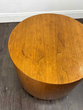 Load image into Gallery viewer, Modern Walnut Drum Table