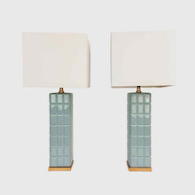 Load image into Gallery viewer, Modern Blue Grid Lamps