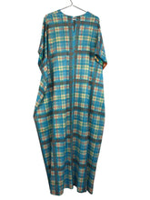 Load image into Gallery viewer, Polyester Plaid Caftan