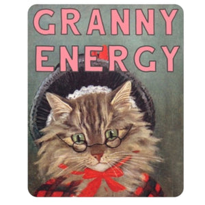 Granny Energy Cat Sticker