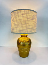 Load image into Gallery viewer, Gold Southwest Pottery Lamp