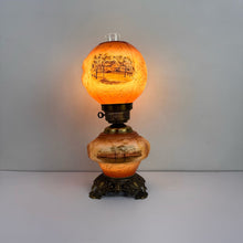 Load image into Gallery viewer, Glass Roses Hurricane Lamp