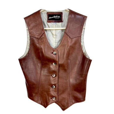 Brown Leather Vest