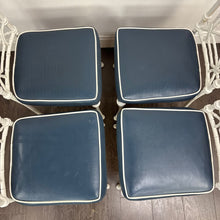 Load image into Gallery viewer, White Faux Bamboo Metal Chairs