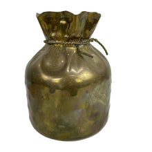 Load image into Gallery viewer, Brass Moneybag Vase